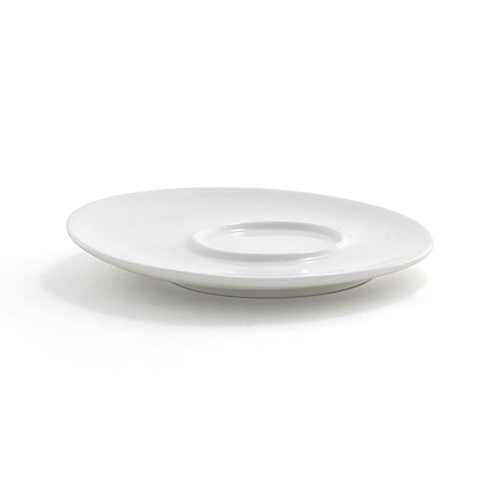 Front of the House 4 1/2" Round Harmony™ Saucer - Porcelain, White (DCS038WHP23)