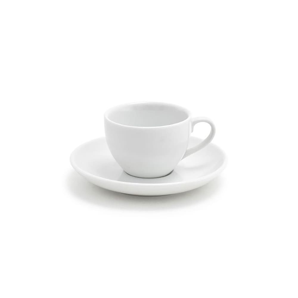 Front of the House 2 1/2 oz Seattle Cup & Saucer Set - Porcelain, White (DCS043WHP22)