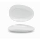 Front of the House 7" Oval Tides™ Saucer - Porcelain, White, Superwhite Glaze (DCS055WHP23) thumbnail 2