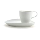 Front of the House 7" Oval Tides™ Saucer - Porcelain, White, Superwhite Glaze (DCS055WHP23) thumbnail 3