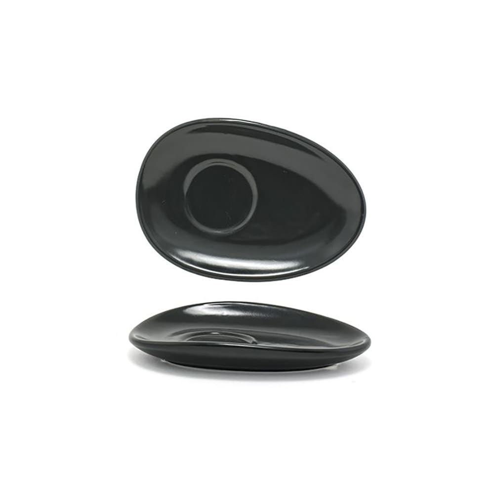 Front of the House 5" Oval Tides™ Saucer - Porcelain, Mussel (DCS057BKP23)