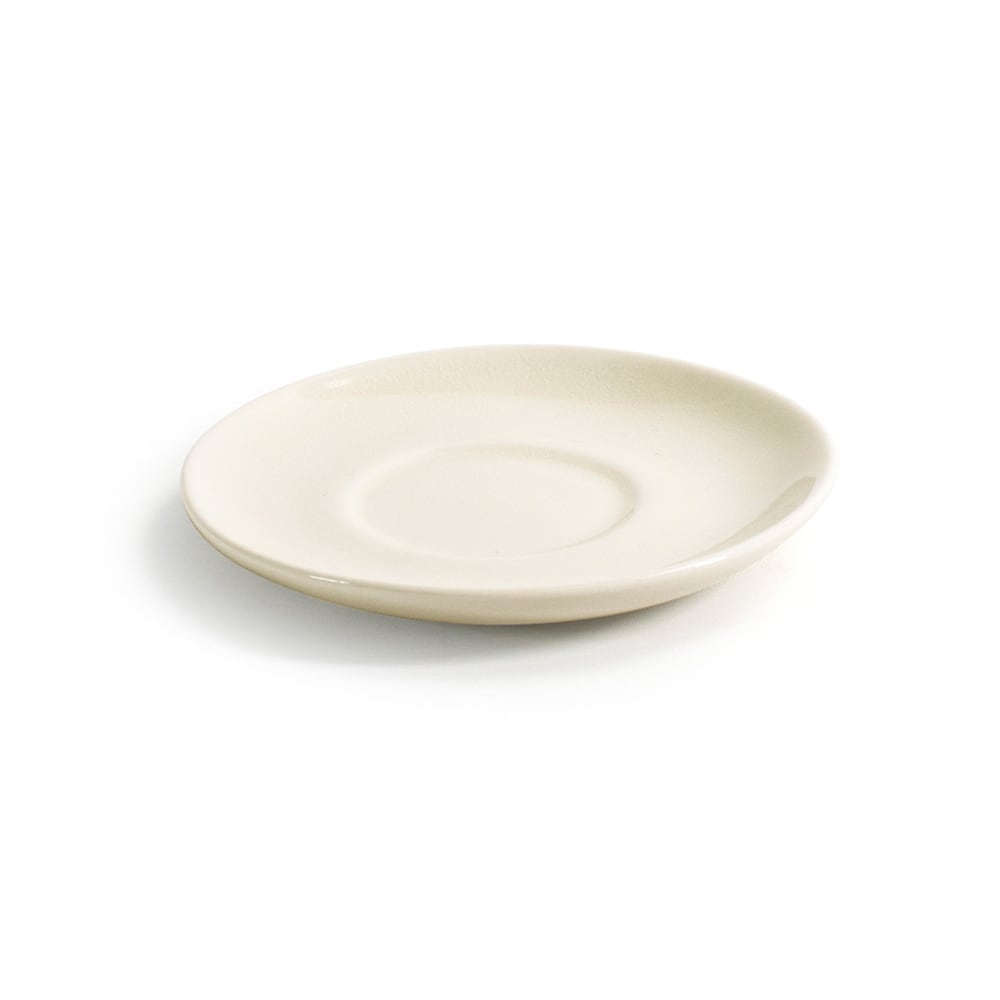 Front of the House 4 3/4" Round Kiln® Saucer - Porcelain, Vanilla Bean (DCS059BEP23)