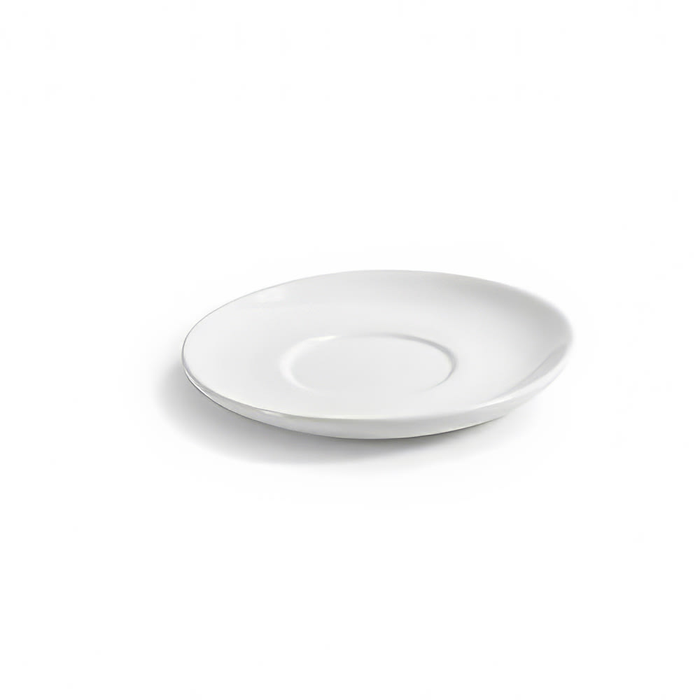 Front of the House 4 3/4" Round Kiln® Saucer - Porcelain, White (DCS059WHP23)