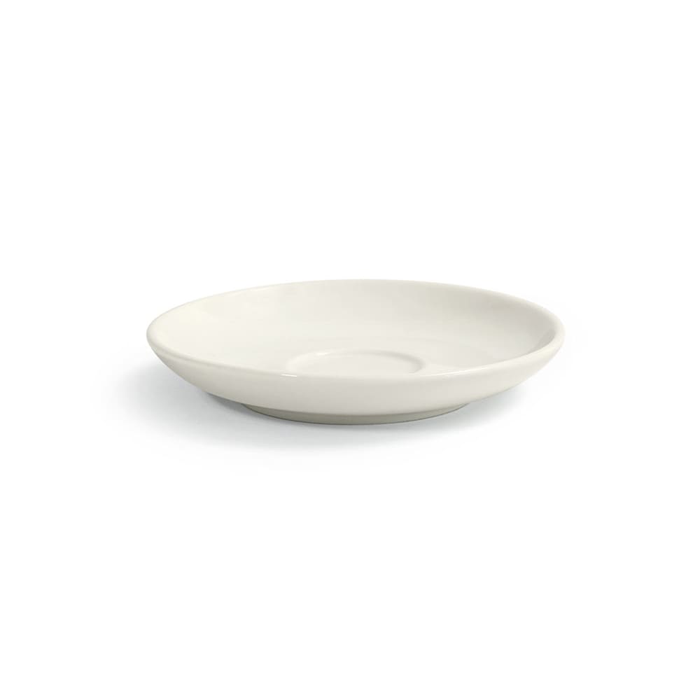 Front of the House 4 3/4" Round Catalyst® Saucer - Porcelain, White (DCS063BEP23)