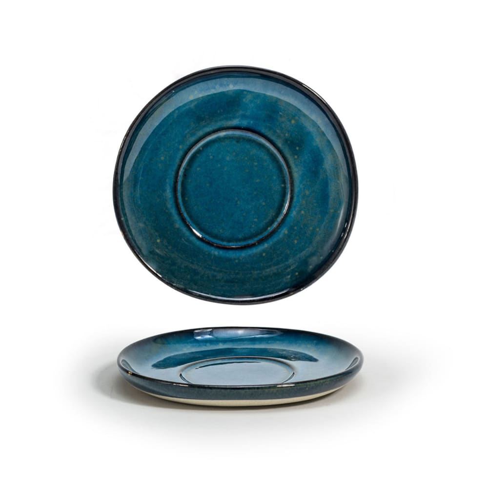 Front of the House 6" Round Artefact® Saucer - Porcelain, Indigo (DCS064BLP23)