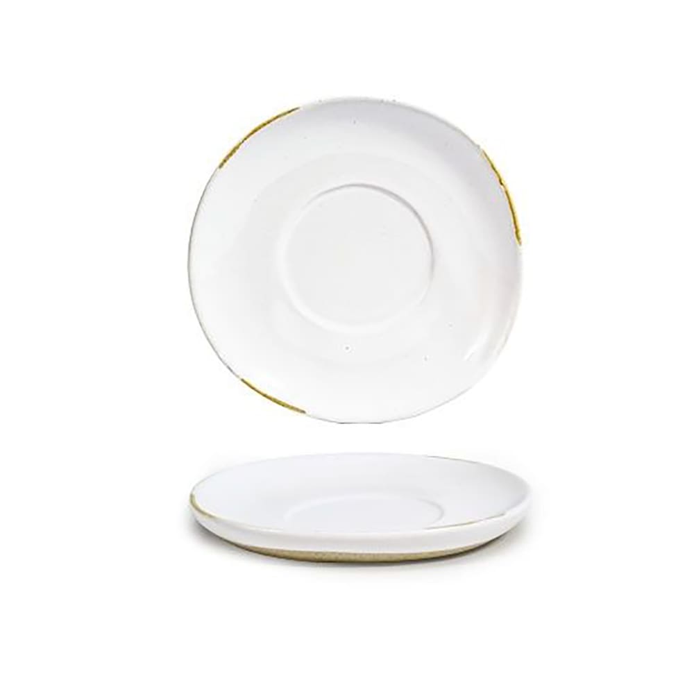 Front of the House 6" Round Artefact™ Saucer - Porcelain, White (DCS064WHP23)