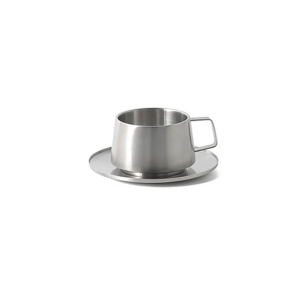 Front of the House 3 oz Bevel™ Cup - Stainless Steel (DCS073BSS23)