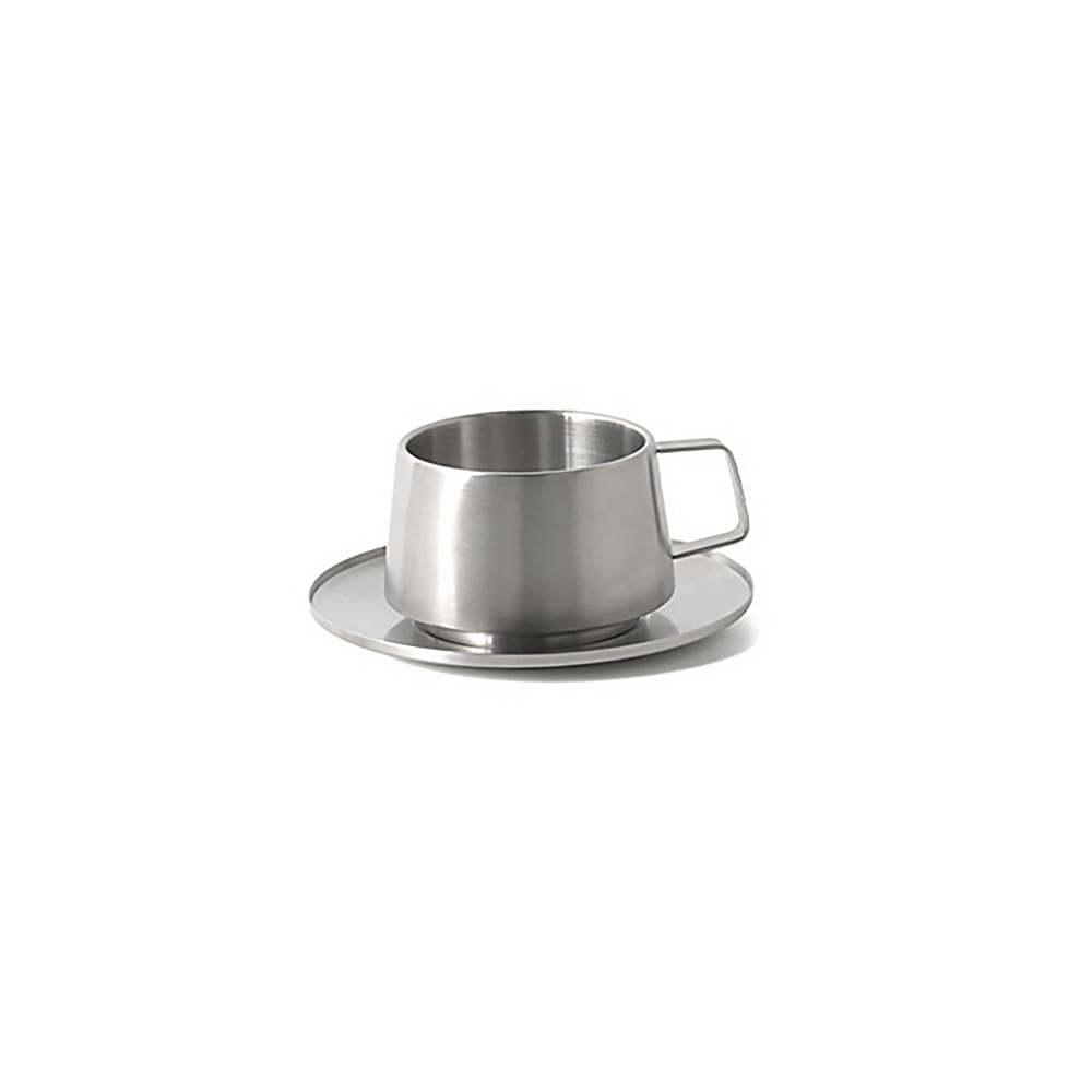 Front of the House 4 1/4" Round Bevel™ Saucer - Stainless Steel (DCS074BSS23)