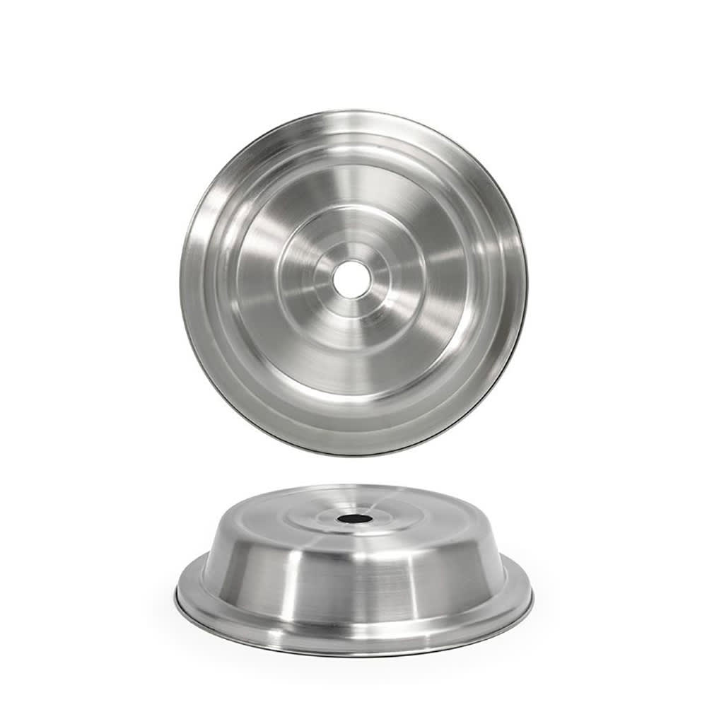 Front of the House 9 1/2" Round Plate Cover - 2 1/4"H, Stainless Steel w/ Brushed Finish (DCV002BSS23)
