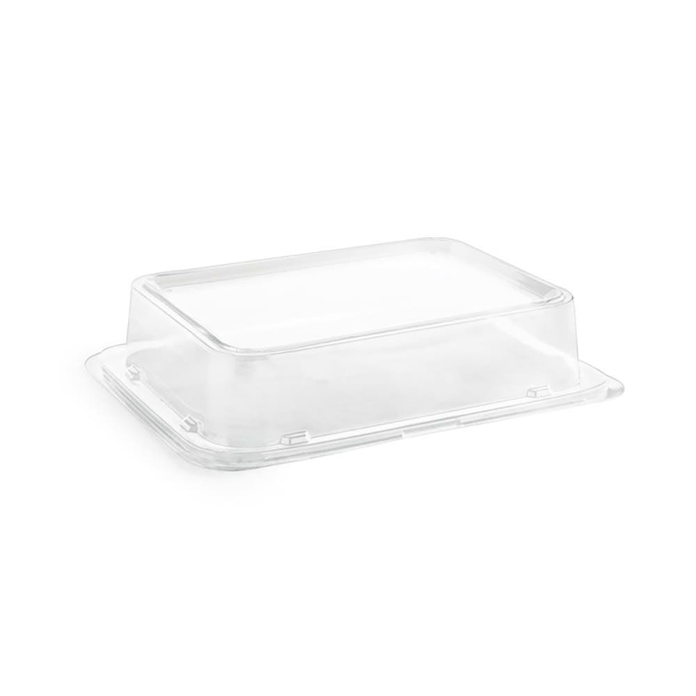 Front of the House Rectangular Servewise® Disposable Plate Cover - 6 1/4" x 8 1/4", Plastic, Clear (DCV062CLT28)
