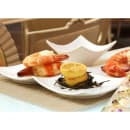 Front of the House 10" Square Origami® Plate - Porcelain, White (DDP034WHP22) thumbnail 2