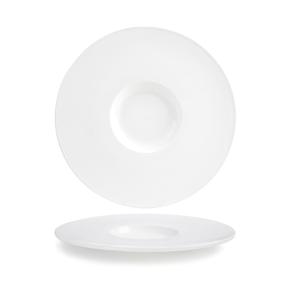 Front of the House 12 1/2" Round Monaco Plate - Porcelain, White (DDP039WHP22)