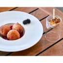 Front of the House 12 1/2" Round Monaco Plate - Porcelain, White (DDP039WHP22) thumbnail 2