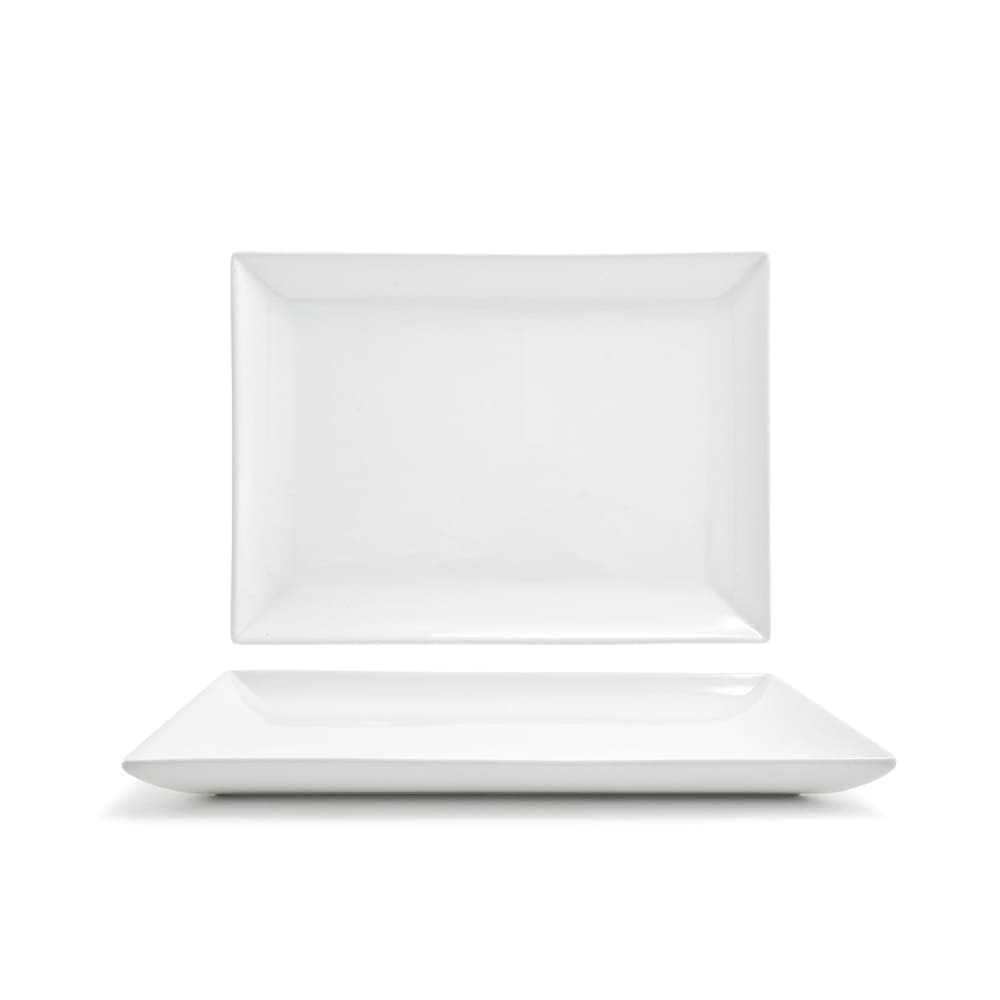 Front of the House Rectangular Mod® Plate - 12" x 9", Porcelain, White (DDP047WHP21)