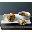 Front of the House Rectangular Bento™ Plate - 11" x 7", Porcelain, White (DDP052WHP22) thumbnail 2