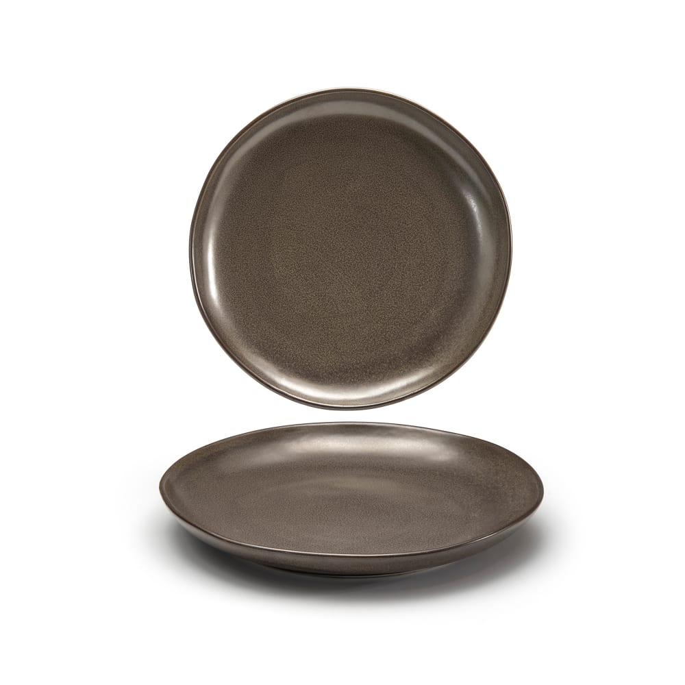 Front of the House 10" Round Kiln® Plate - Porcelain, Mocha (DDP061ESP22)