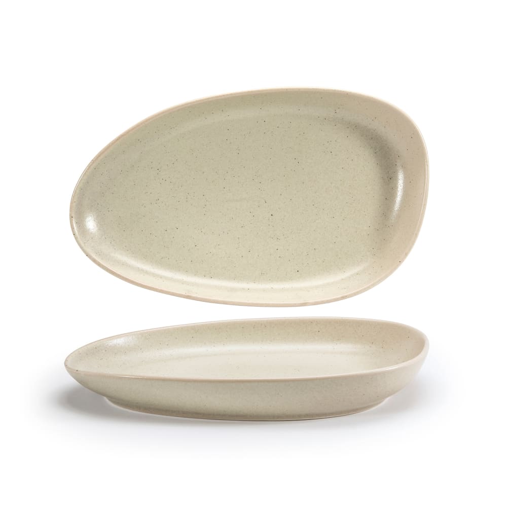 Front of the House Oval Kiln® Plate - 11" x 7", Porcelain, Mushroom (DDP062MUP22)