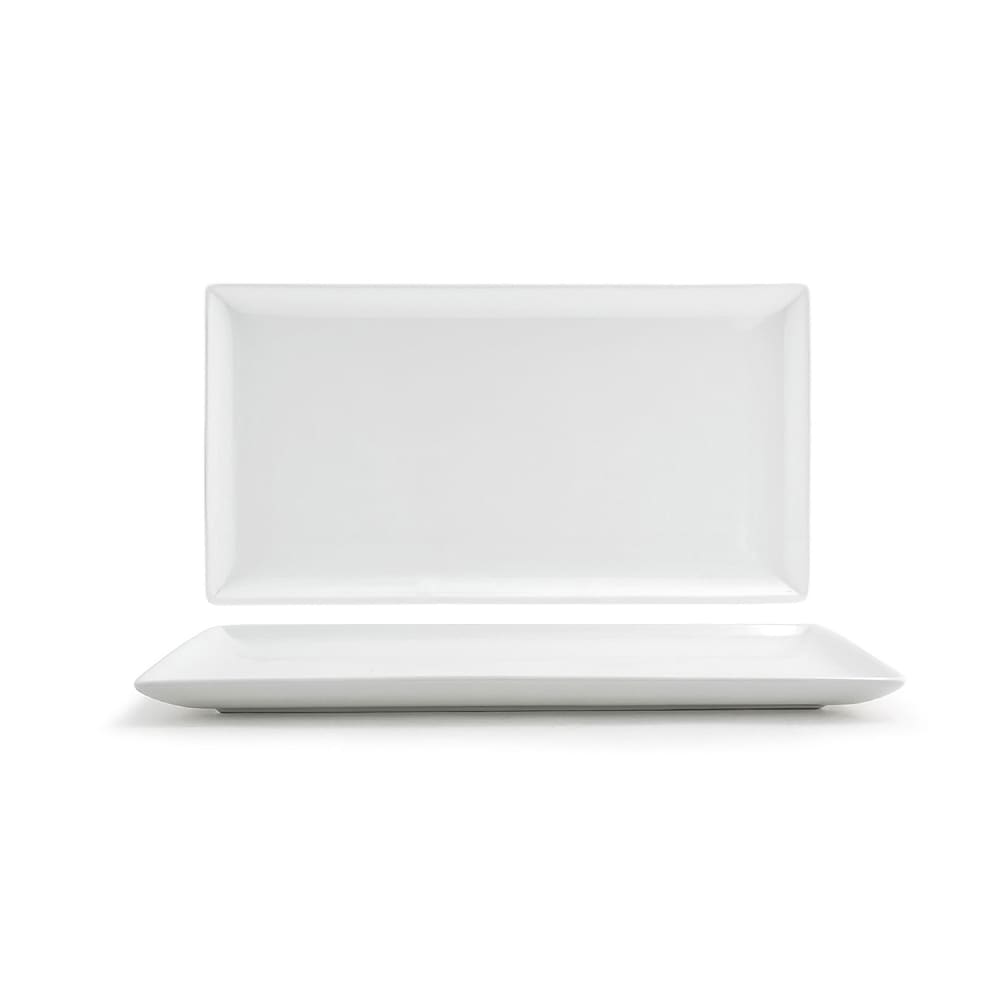 Front of the House Rectangular Mod® Plate - 13" x 7", Porcelain, White (DDP066WHP21)