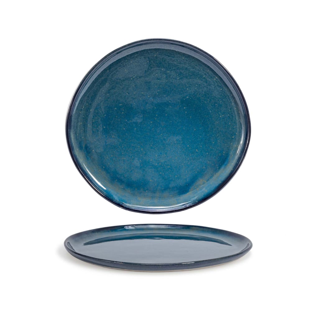 Front of the House 11" Round Artefact™ Plate - Porcelain, Indigo (DDP068BLP21)