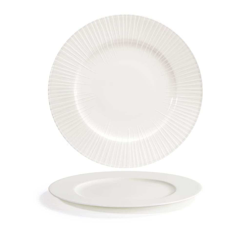 Front of the House 10 5/8" Round Catalyst® Focus Plate - Porcelain, White (DDP084BEP22)