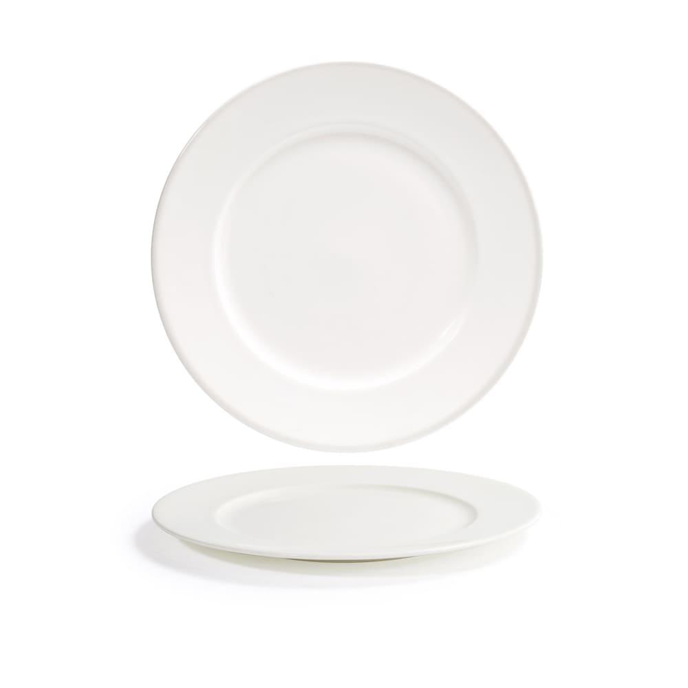 Front of the House 9 1/2" Round Catalyst® Plate - Porcelain, White (DDP085BEP22)