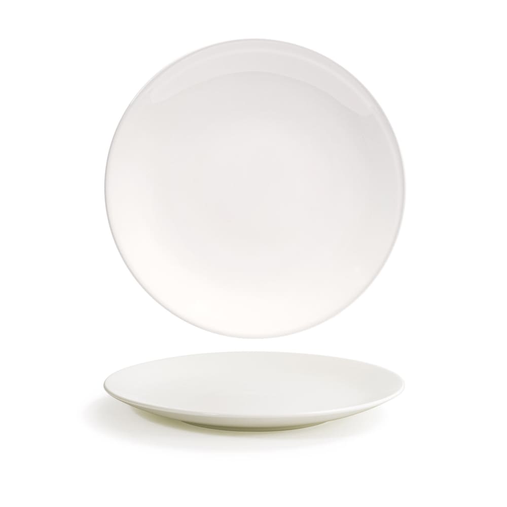 Front of the House 11" Round Catalyst® Plate - Porcelain, White (DDP088BEP21)