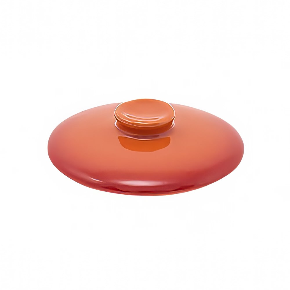 Front of the House 4" Round Kiln® Baking Dish Lid - Porcelain, Blood Orange (DLI134ORC23)