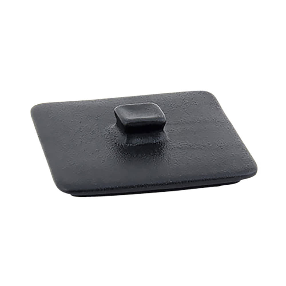 Front of the House Rectangular Kiln® Baking Dish Lid - 3 1/2" x 3/4", Porcelain, Black (DLI136BKC23)