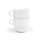 Front of the House 13 oz Round Monaco Mug - Porcelain, White (DMU016WHP23) thumbnail 2