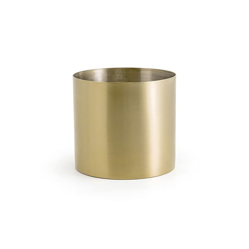 Front of the House 14 oz Round Holder - Stainless Steel, Matte Brass (DMU021GOS22)