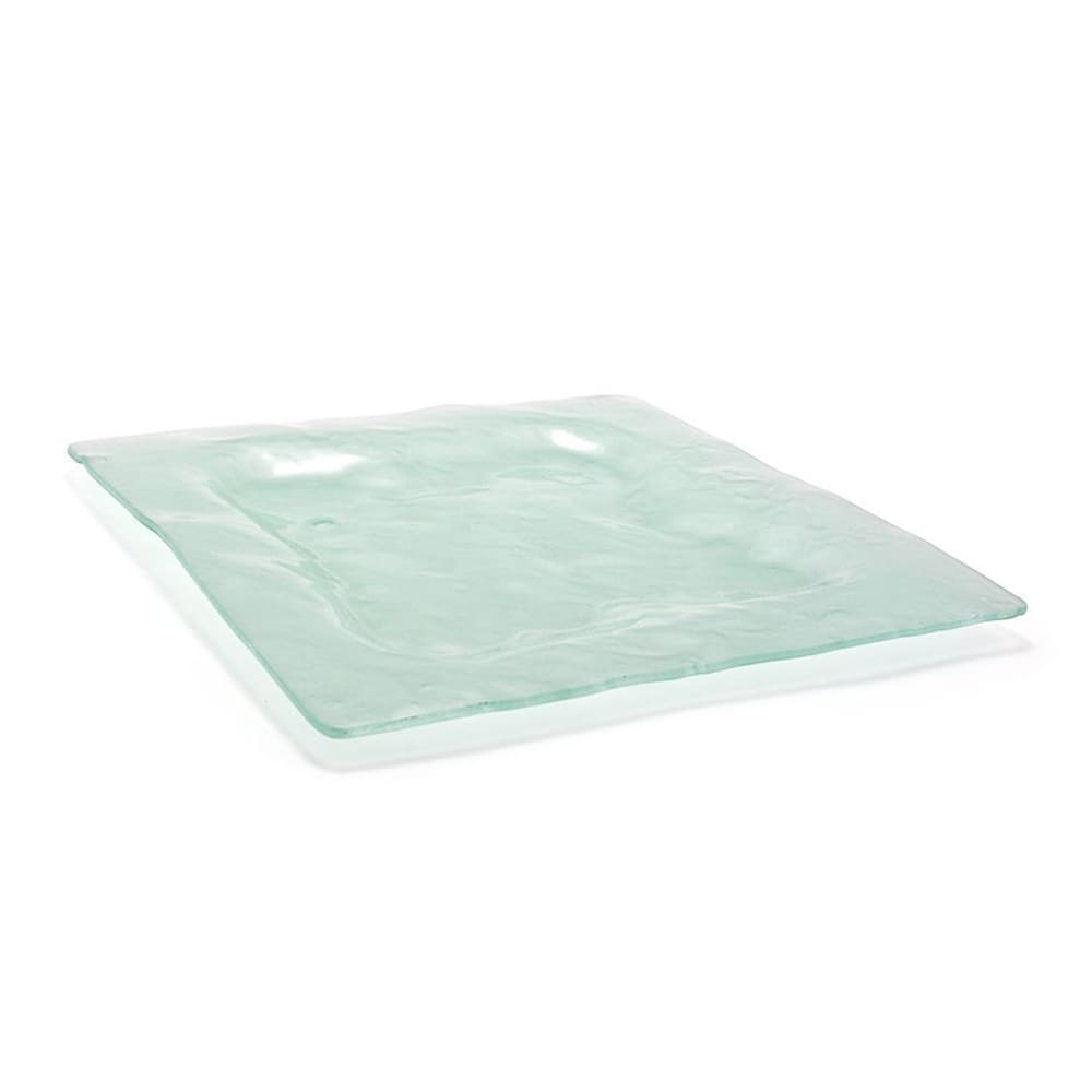 Front of the House 13" Square Arctic™ Dinner Plate - Glass, Frosted (DOS002FRG22)