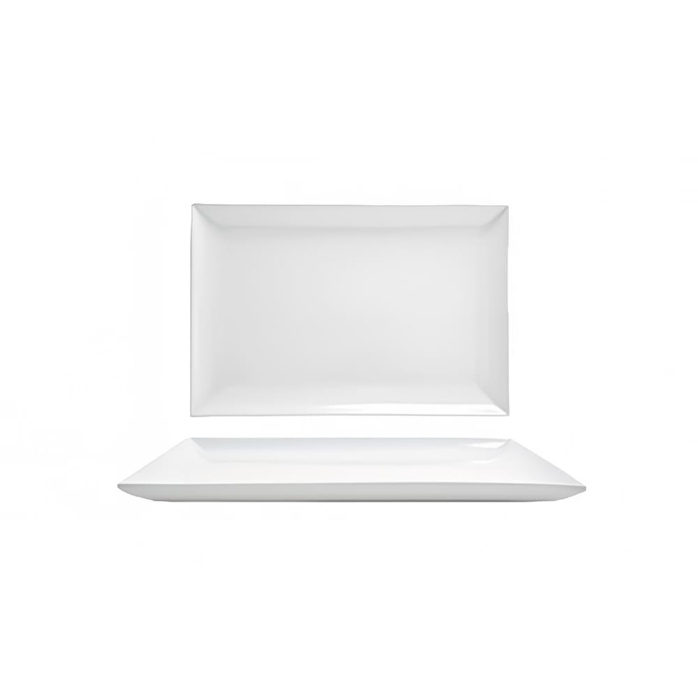 Front of the House Rectangular Mod® Plate - 14" x 9 1/2", Porcelain, White (DOS004WHP21)