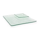 Front of the House 12" Square Arctic™ Dinner Plate - Glass (DOS023CLG21) thumbnail 2