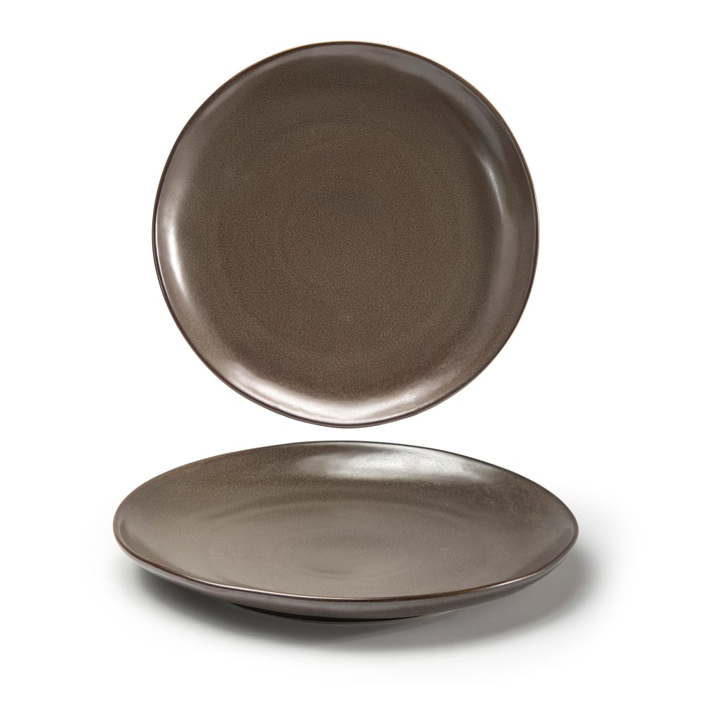 Front of the House 11" Round Kiln® Plate - Porcelain, Mocha (DOS029ESP22)