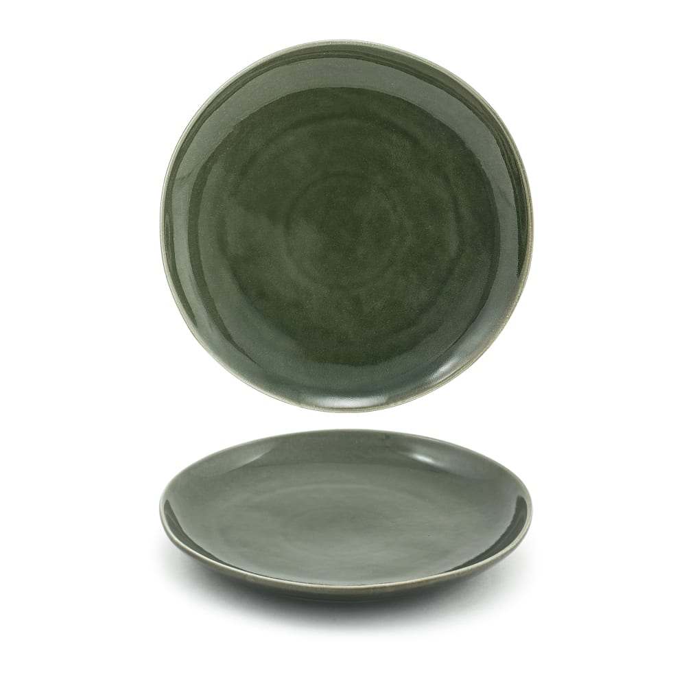 Front of the House 11" Round Kiln® Plate - Porcelain, Leek (DOS029GRP22)