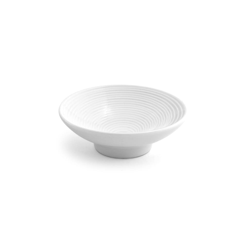 Front of the House 3 oz Round Spiral® Bowl - Porcelain, White (DSD008WHP23)