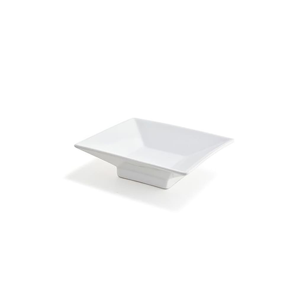 Front of the House 1 oz Square Kyoto™ Dish - Porcelain, White (DSD024WHP13)
