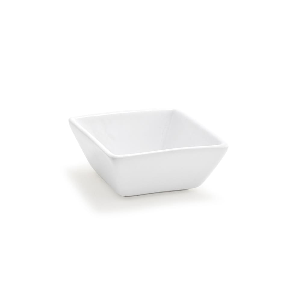 Front of the House 4 oz Square Kyoto™ Bowl - Porcelain, White (DSD026WHP13)