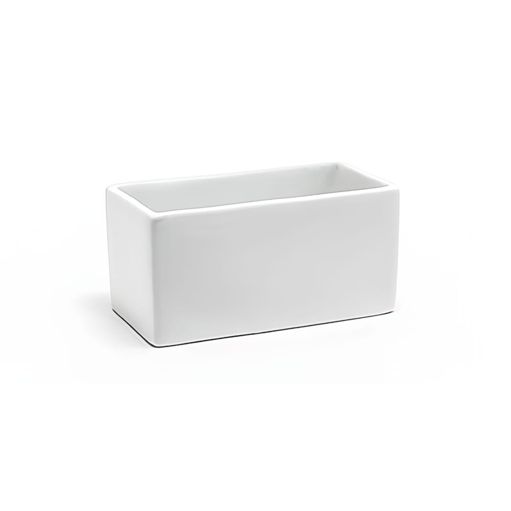 Front of the House 5 oz Rectangular Ramekin - Porcelain, White (DSD065WHP23)