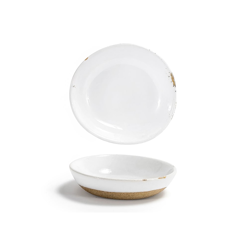 Front of the House 3 1/2 oz Round Artefact™ Ramekin - Porcelain, White (DSD070WHP23)