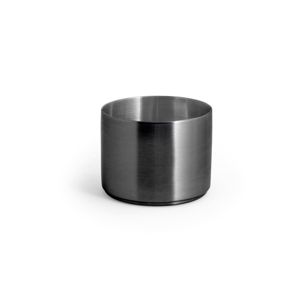 Front of the House 9 oz Round Soho Ramekin - Stainless Steel, Black (DSD072BKS23)