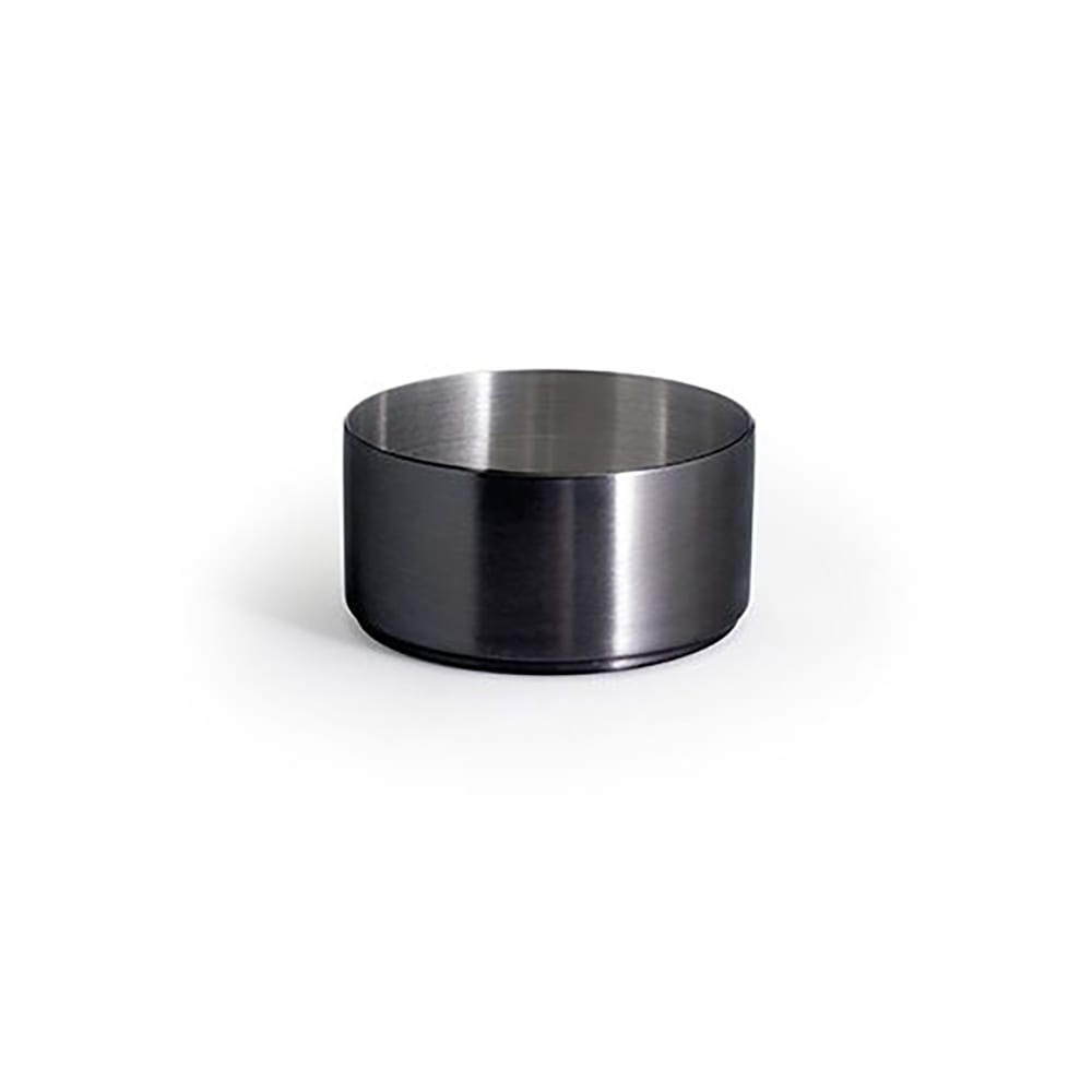 Front of the House 6 oz Round Ramekin - Stainless Steel, Matte Black (DSD073BKS23)