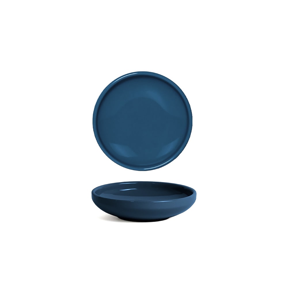 Front of the House 3 1/2 oz Bevel™ Ramekin - Porcelain, Lapis (DSD076BLP23)