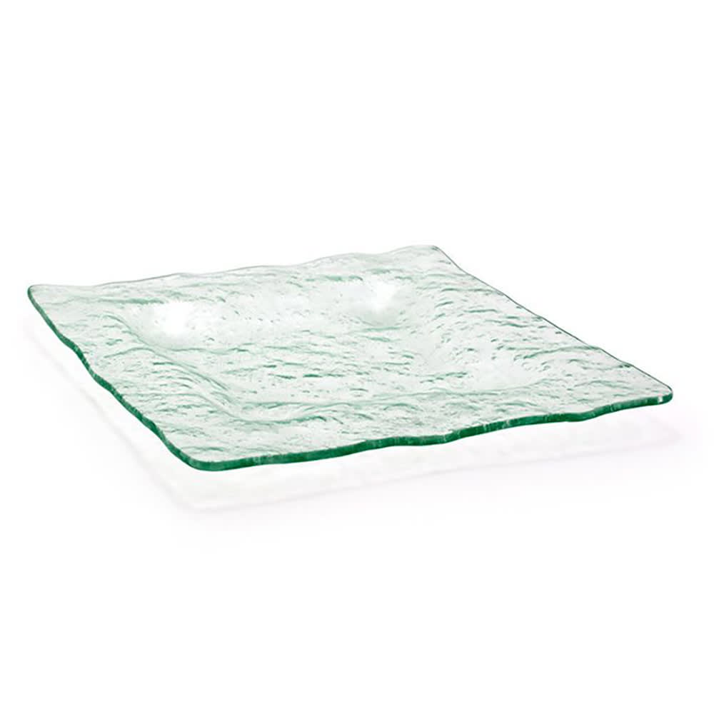 Front of the House 10" Square Arctic™ Dinner Plate - Glass (DSP012CLG21)