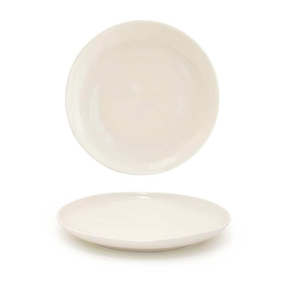 Front of the House 8" Round Kiln® Plate - Porcelain, Vanilla Bean (DSP031BEP23)