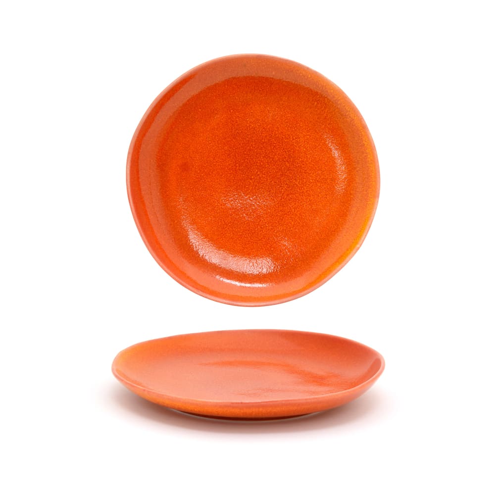 Front of the House 8" Round Kiln® Plate - Porcelain, Blood Orange (DSP031ORP23)