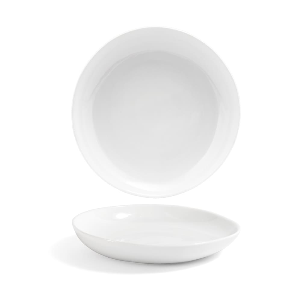 Front of the House 8" Round Kiln® Plate - Porcelain, White (DSP031WHP23)