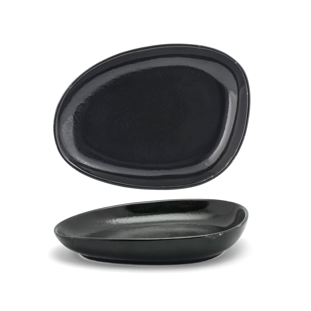 Front of the House Oval Kiln® Plate - 8" x 6", Porcelain, Pepper (DSP032BKP23)