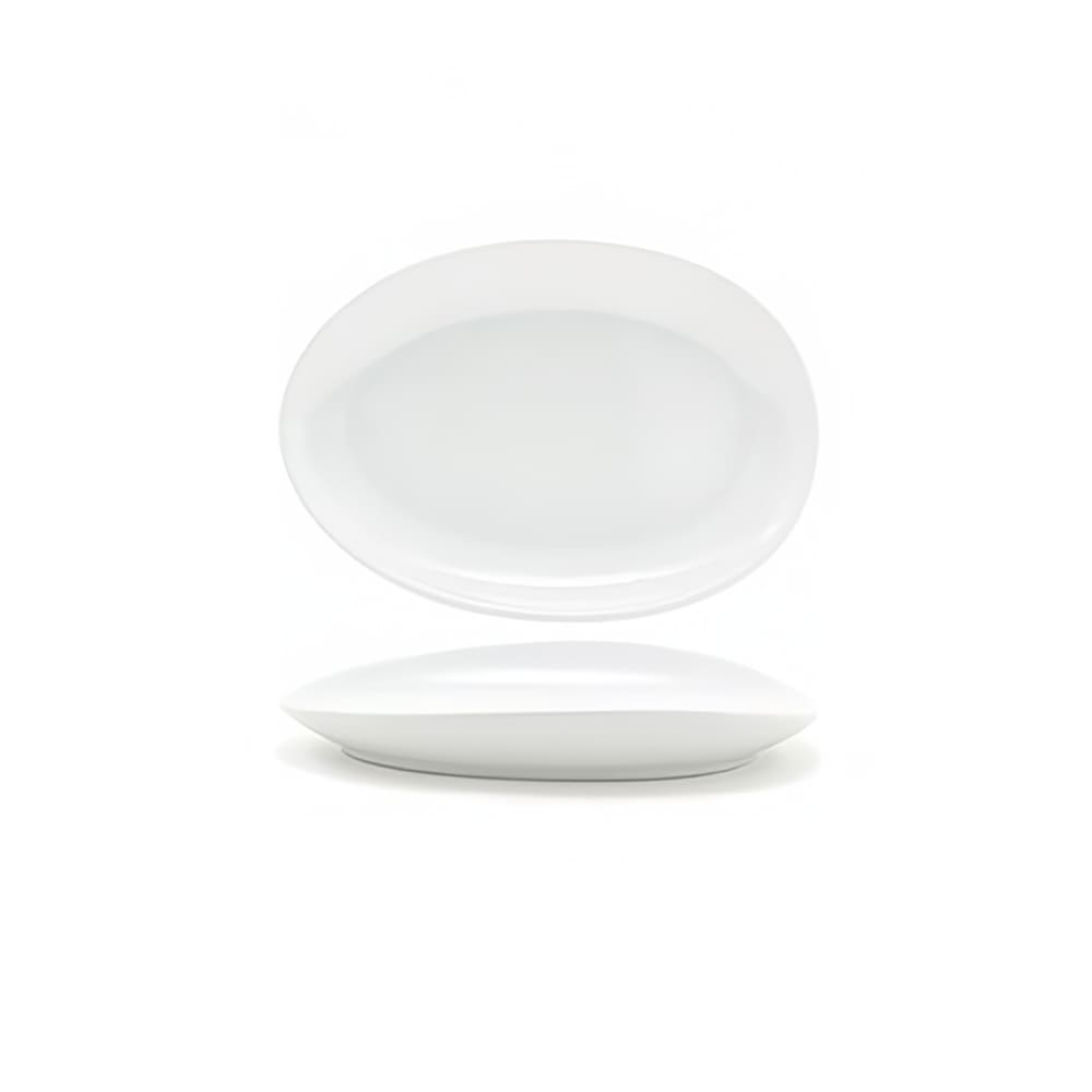 Front of the House Oval Tides™ Plate - 8" x 5 1/2", Porcelain, White (DSP033WHP22)