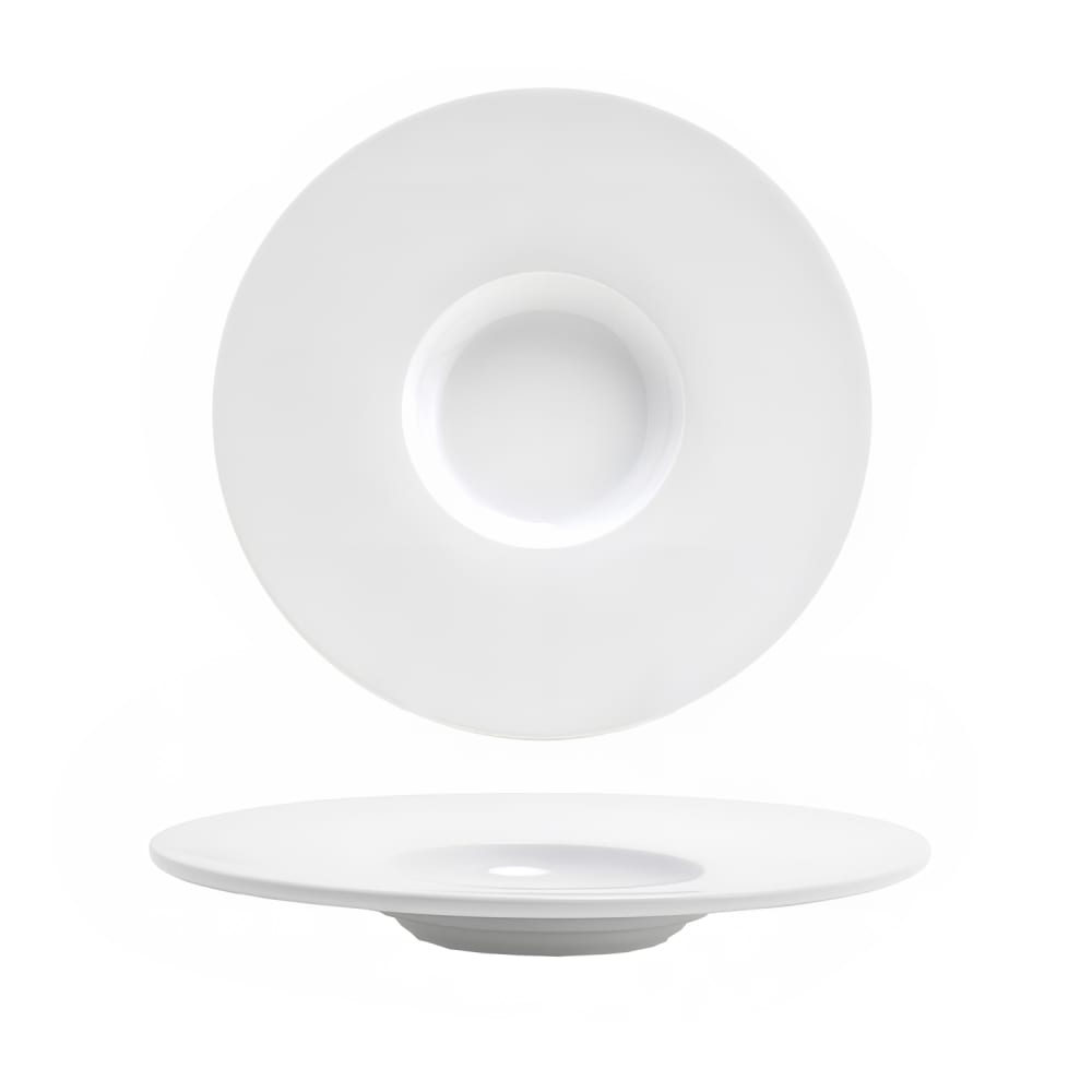 Front of the House 9 1/4" Round Monaco Plate - Porcelain, White (DSP035WHP22)